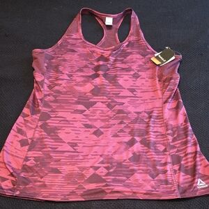 Reebok Purple Geoprism Patterned Women's Tank Top
